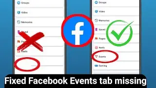 How To Fix Events Tab Missing From Facebook (2024) || Enable Events Option Facebook .