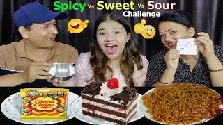 SPICY VS SWEET VS SOUR FOOD CHALLENGE @BudaBudiVlogs