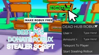 🤑FREE ROBUX🤑 Pls Donate Robux Stealer Script Working All Executor Working New Update Pastebin 2025