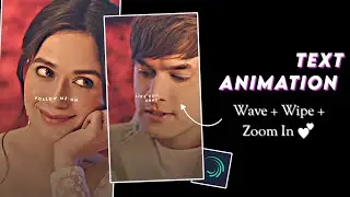 Alight Motion Trending Text Animation | Wipe + Wave + zoom In Lyrics | Nikks editz