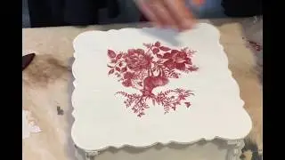 Peçete Aplike Dejupaj Nasıl Yapılır. Teknik 1