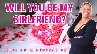 Will You Be My Girlfriend Hotel Room Decoration
