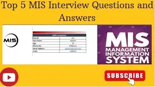 Top 5 MIS Interview Questions and Answers. #Excel #VBA and #sql