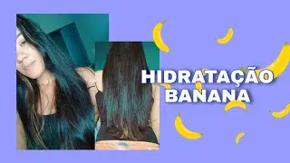 Hidratação de banana para cabelos ressecados