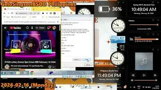 PCSO Lottery Draws 9pm Draw OBB February 16 2026 has BSOD VM (Windows 7 Ultimate HP Compaq OEM)