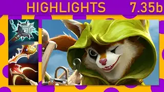 ⭐Hoodwink 30+ K/A! Support Highlights 7.35b - Dota 2 Top MMR