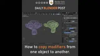 How to Copy Modifiers in Blender