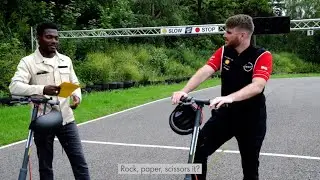 Oliver Rowland and GadgetsBoy test out the new Shell RIDE SR-5S E-Scooter