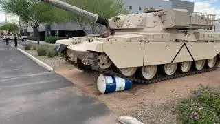 Tank Crush 40: 55-Gallon Drum Filled with Water