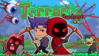 Getting JUMPSCARED in Terraria Hardcore 1.4.4