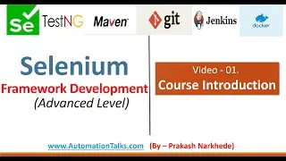 Selenium Framework - Advanced- 01. Course Introduction