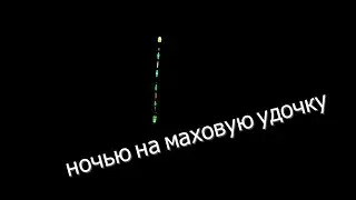рыбалка на поплавок на озере ночью...