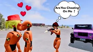 Cars vs Girlfriend | When Dummy Cheats on His Girlfriend | BeamNG.Drive