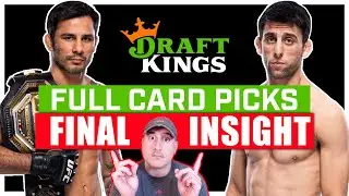 DRAFTKINGS FANTASY: UFC 301: Pantoja vs. Erceg FULL CARD Predictions