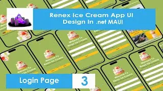 Part 3 UI design In dot net MAUI Signin Page Ice Cream App