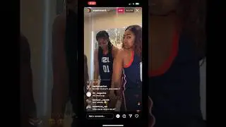 Angel Reese and Teammates dancing to cardi b ft latto put it on the floor
