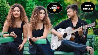 Totla Prank With Twist In Public | Singing Love Song For Cute Girl😍| Impressing Reactions | Jhopdi K
