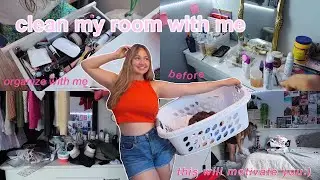 clean my room with me 2023 *cleaning motivation + satisfying*