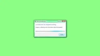 yt.exe has stopped working Meme Green Screen EXE [Chroma Key]
