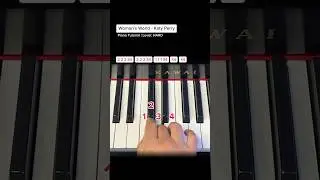 HARD melody to play: „Woman‘s World“ by Katy Perry | Mini Piano Tutorial #pianotutorial #learnpiano