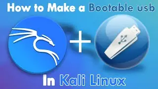 How to make a bootable usb in linux | ft. kali linux
