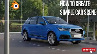 Car scene in Blender and  How to Enable GPU Compute in Blender (Cycles Render)