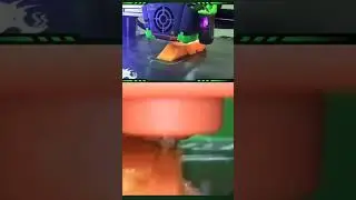 dual cam view of infill printing  close up 