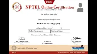 100% Correct | Conservation Geography | Week 9 Quiz | Assignment 9 Conservation Geography | NPTEL