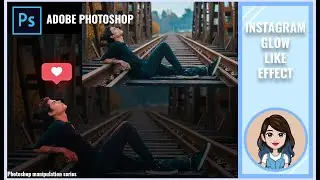 Social Media Icon Glow Effect | Adobe Photoshop Manipulation Tutorials | Simple Photoshop Edits