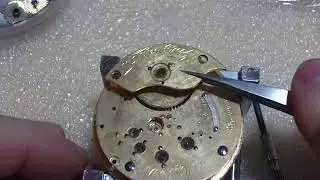 Taking apart pocket watch to get it to run, Illinois Springfield Watch Co., Part 1