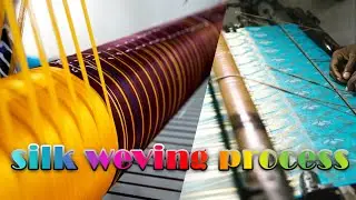 Silk Fabric Weaving Process in Power Loom