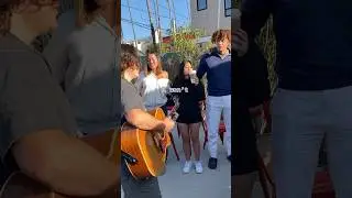 They all started singing along 😄