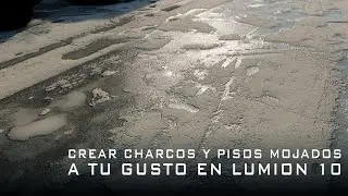 CREAR CHARCOS EN EL SUELO PISOS MOJADOS EN LUMION 10 + PHOTOSHOP