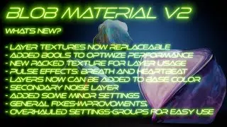 Blob materia v2 for my Bloby slimes in UE 4.26, UE 4.27, UE 5.0, UE 5.1 and UE 5.2
