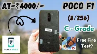 Unboxing POCO F1 ( 8/256 )  in just ₹4020/-🔥| C+ Grade | CashifySupersale | Refurbished phone |