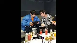 Jin is growing his hair 😂
