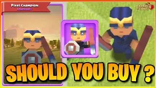 Should You Buy The New Pixel Champion Skin Or Not ? | Clash Of Clans New Royal Champion Hero Skin