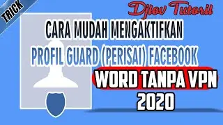 Cara Paling Mudah Pasang Perisai Photo Profil Facebook Atau Picture Guard TERBARU WORD 2020 