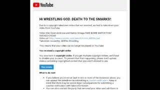 AEW copyright strike
