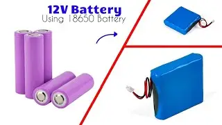 12V Battery Using Old Laptop 18650 Battery !
