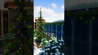 Winter City In Minecraft ❄     #shorts #minecraft #minecraftshorts #minecraftbuilding #city #mrbeast