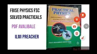 Physics FSC part 2 practical solved FBISE