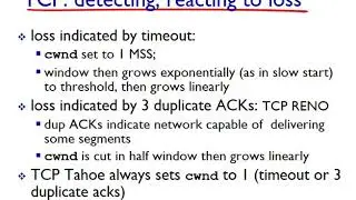 Networking: Unit 3 Transport Layer - Lesson 16 - Congestion Control Algorithm