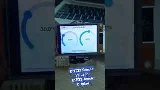 Room Climate Dashboard using DHT22 Sensor and Chep Yellow ESP32 Touch display. 