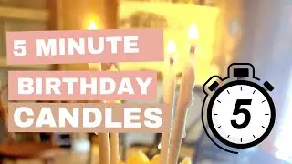 DIY Easy To Make Birthday Candles in 5 Minutes!