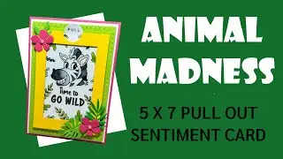 Twist on MTS Magic Colour Slide Dies - 5 x 7 Pull Out Sentiment Card