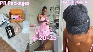 VLOG: Skincare Secrets, Natural Hair Bun Tutorial & Unboxings from Sephora, Halara, Amazon-Kharyzma