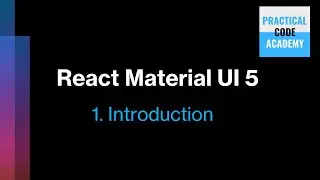 React Material UI 5 1-Introduction