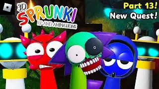 3D Sprunki RP And Animations [PART 13, New Quest!] : roblox mascot gameplay walkthrough