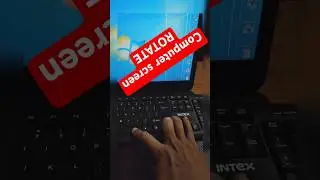 How to rotate computer screen || computer shortcut key 